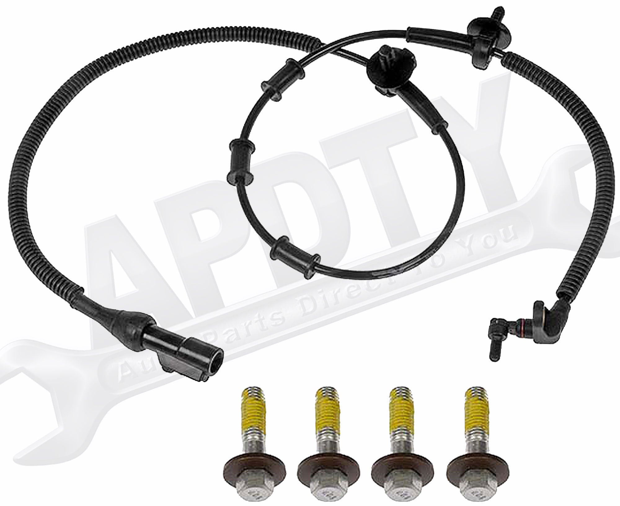 APDTY, APDTY 140224 ABS Anti-Lock Brake Wheel Speed Sensor Fits Front L/R Hub Bearing