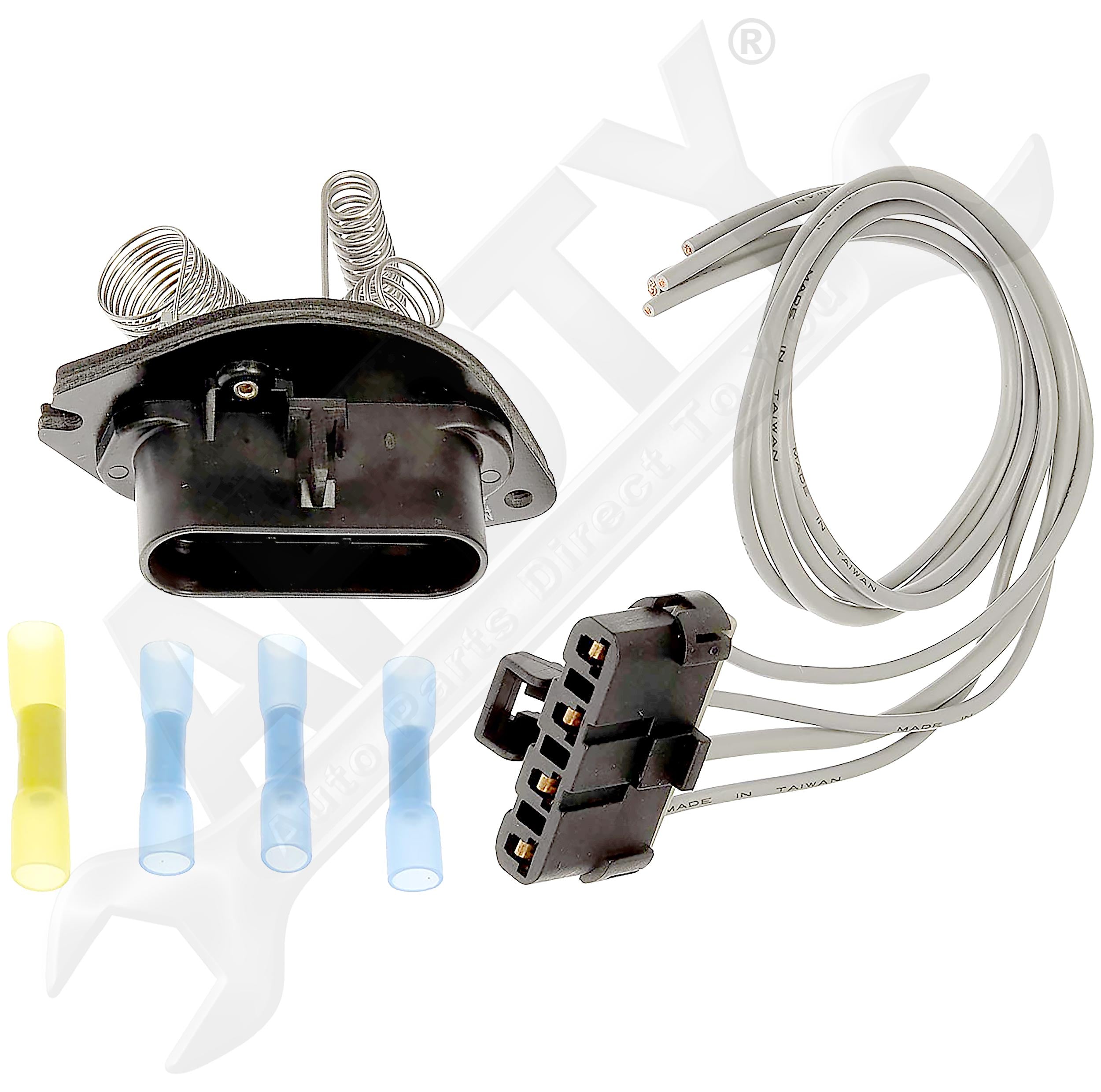 APDTY, APDTY 141924 Blower Motor Resistor Kit With Harness Fits Select 86-98 GM Models