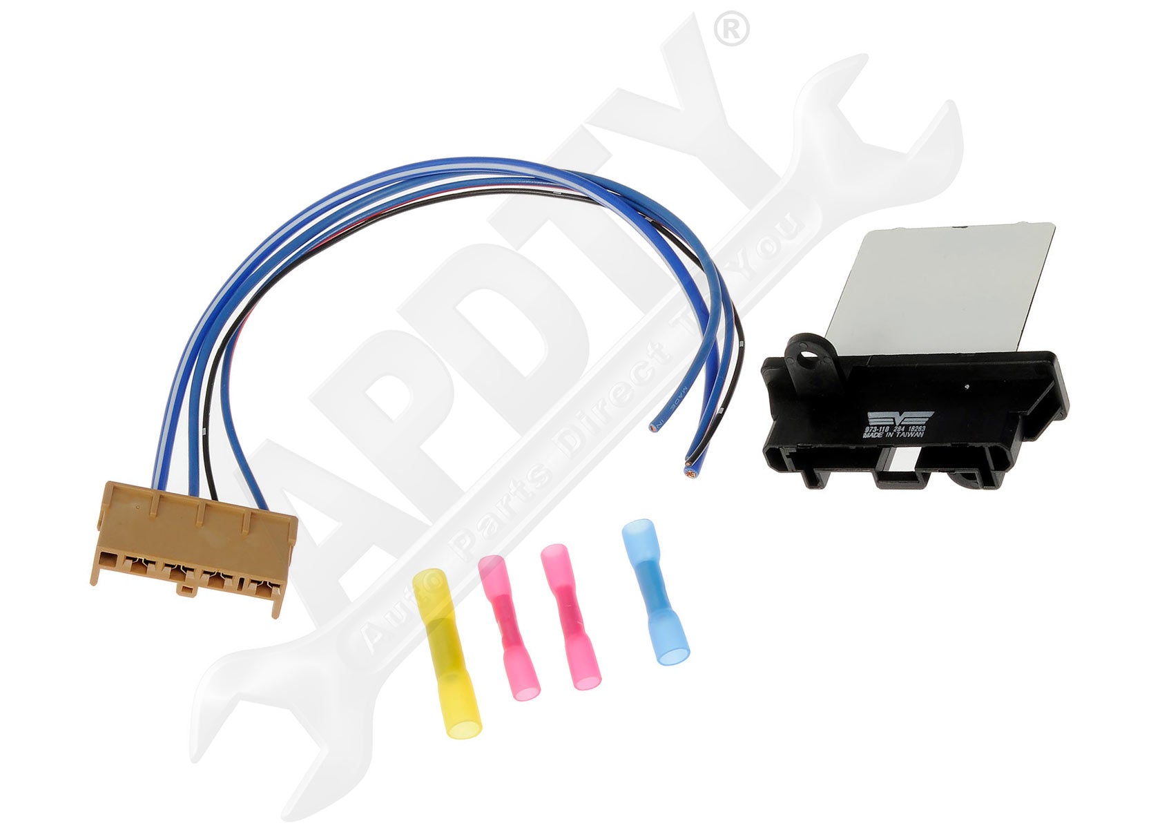 APDTY, APDTY 142851 Blower Motor Resistor Kit With Harness