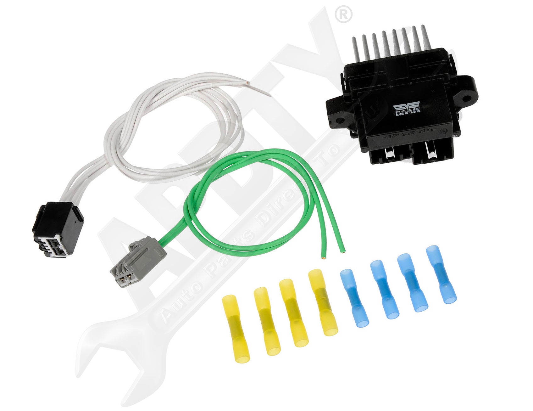 APDTY, APDTY 142862 Blower Motor Resistor Kit With Harness